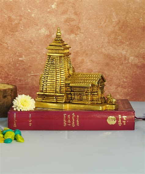 Brass Kedarnath Mandir - Char Dham Pilgrimage -Temple Model Showpiece ...
