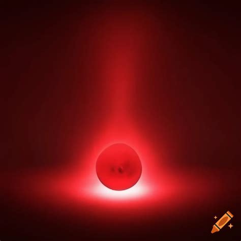 Ethereal red orb with a glowing trail on Craiyon