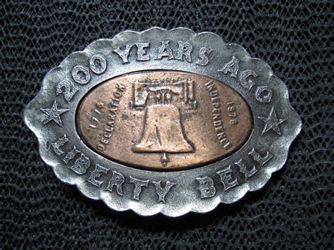 200 YEARS AGO LIBERTY BELL BELT BUCKLE! VINTAGE! RARE… - Gem