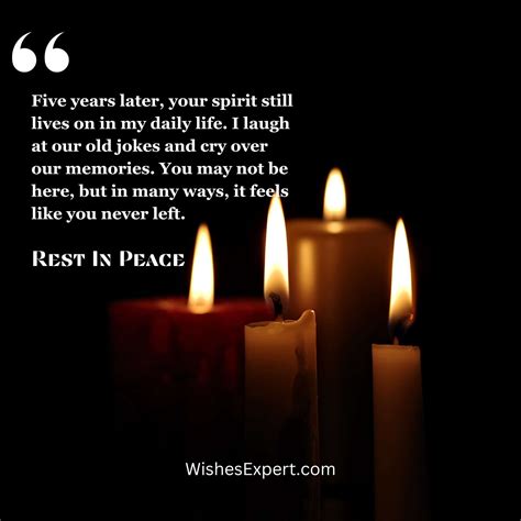 50 Heart Touching 5 Year Death Anniversary Quotes