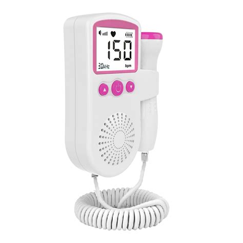 Pregnant Woman Use Doppler Fetal Heart Sound Instrument Fetal Doppler Digital Fetal Heartbeat ...