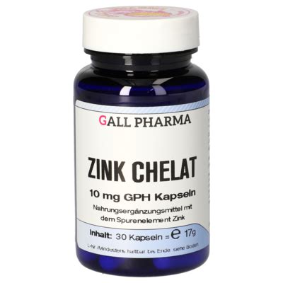 Zinc Chelate 10 mg GPH Capsules [4129239]-Gall-Pharma GmbH-Online-Shop