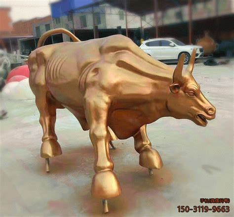 永保“牛市”的玻璃钢风水牛雕塑华尔街铜牛雕像_美陈艺术雕塑-站酷ZCOOL