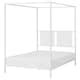 VITARNA four-poster bed frame, white Luröy/Skådis white, 140x200 cm ...