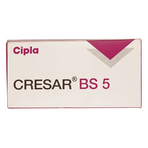 Cresar Bs 5mg Strip Of 10 Tablets: Uses, Side Effects, Price & Dosage ...