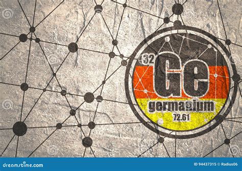 Germanium Chemical Element. Stock Illustration - Illustration of background, concrete: 94437315