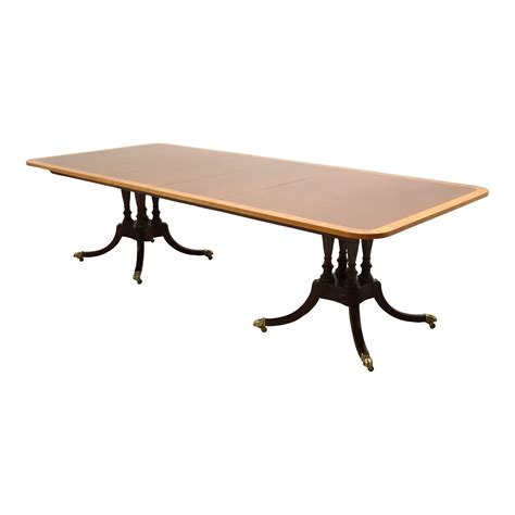 Baker Double Pedestal Dining Table at Barbara Keeter blog