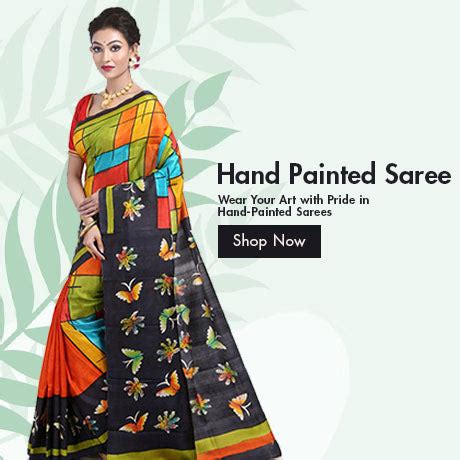 Hand-Painted Sarees: Wearable Art That Blends Tradition & Style ...