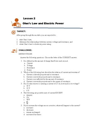 Image result for Ohms Law Free Science Lessons