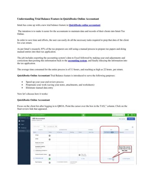 Image result for QuickBooks Trial Balance Example