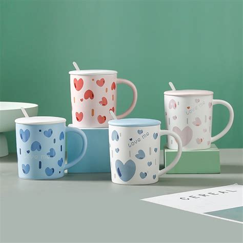 Love Design Mug with Lid Online - Premium Coffee Mug | Nestasia