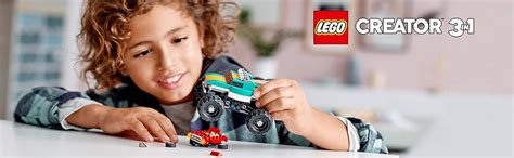 LEGO 31101 Creator 3in1 Monster Truck Demolition Car Toy - Muscle Car ...