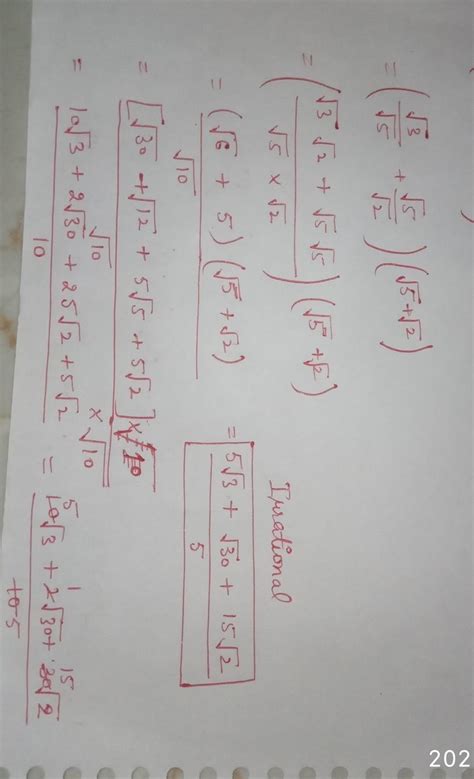 examine whether the following numbers are rational or irrational with ...