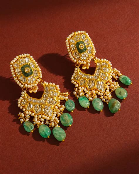 Eshika Polki Chandbalis – Tyaani Jewellery Private Limited