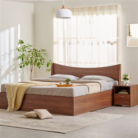 Buy Helios Alton Box Storage King Bed with Bedside Table from Alton by ...