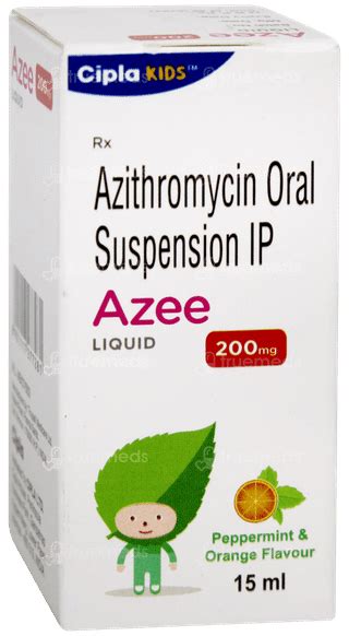 Azee 200 MG Peppermint And Orange Flavour Liquid: Uses, Side Effects ...