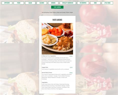 Fox Ridge Pizza Bar and Grill menu in Memphis, Tennessee, USA