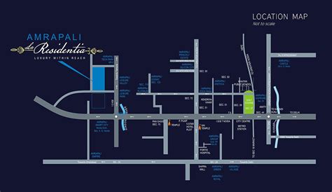 Amrapali La Residentia Location Map, Noida Extension