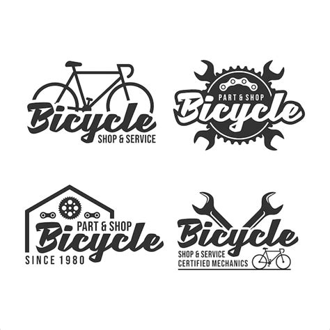 Logo Design Certifié Mécanicien Vélo | Vecteur Premium