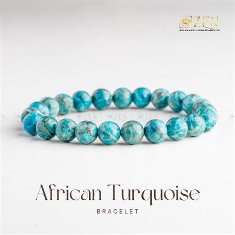 African Turquoise Bracelet for Growth and Balance | The Zen Crystals