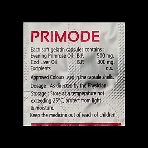 Buy Primode Capsule 10s Online at Best Price | Medkart