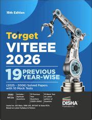 Target VITEEE 2025 - 18 Previous Year (2024 - 2006) Solved Papers with ...