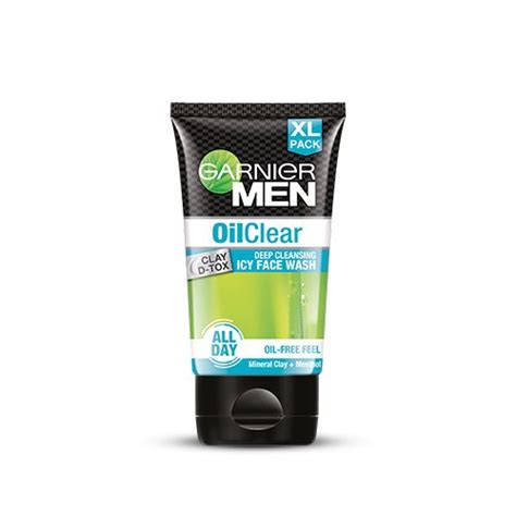 Buy Garnier Men Oil Clear Clay D Tox Facewash | Best Face Wash For Oily ...