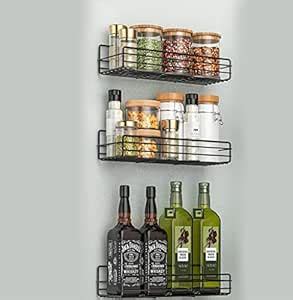 MANOGYAM Self Adhesive Rectangle Shelves for Bathroom | Racks ...