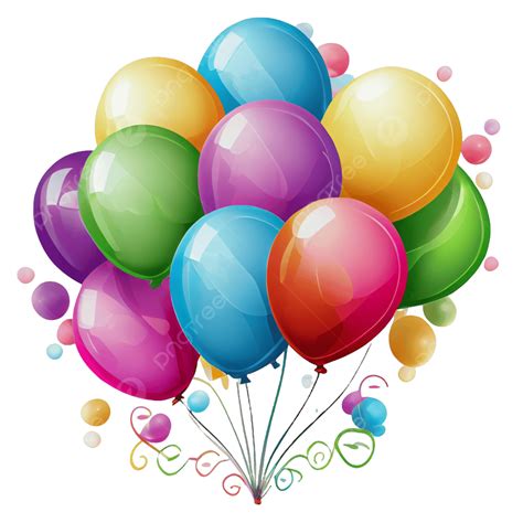 Birthday Balloons PNG, Vector, PSD, and Clipart With Transparent ...
