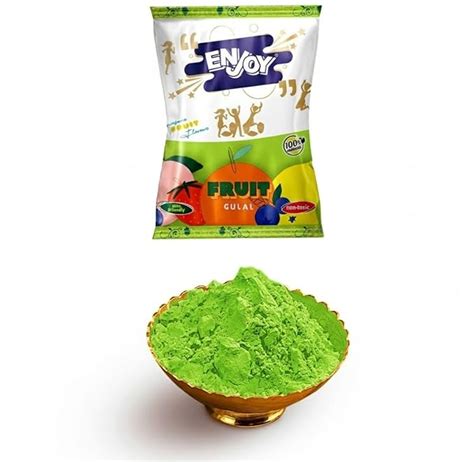 Buy Enjoy Fruit Gulal 80 gm Natural Green Holi Gulal | Organic & Herbal ...