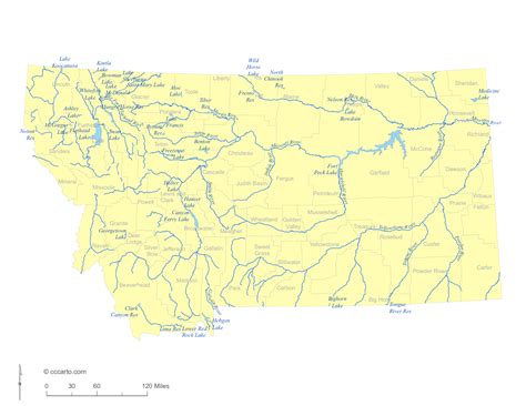 Map Of Montana Rivers