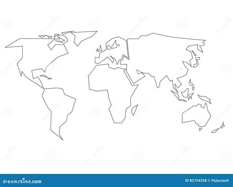 Simple World Map Outline 的图像结果