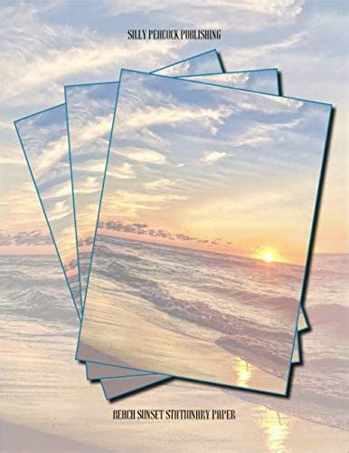 Buy Beach Stationary Paper: Beach Sunset Stationery Letterhead Paper ...