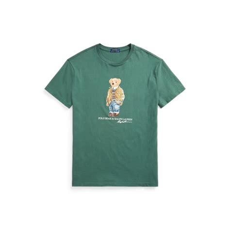 Custom Slim Fit Polo Bear T-Shirt for Men | Ralph Lauren® IN