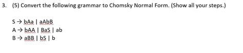 Image result for Convert Grammar into Chomsky Normal Form
