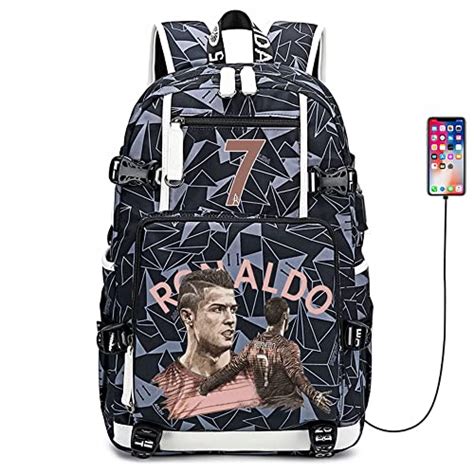 Soccer Player Star Cristiano Ronaldo Multifunction Backpack CR7 Travel ...