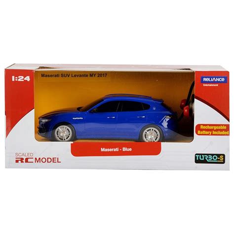 Buy TurboS 1:24 Remote Controlled Maserati Toy Licensed Car, Blue ...