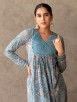 Buy Blue Hand Block Printed Cotton Kurta with Pants- Set of 2 | P128 ...