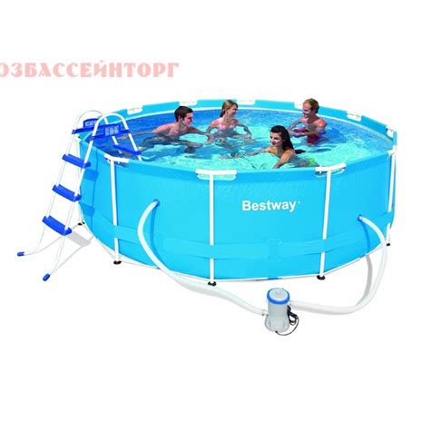 Бассейн каркасный круглый 366 x 100 Bestway (56418)