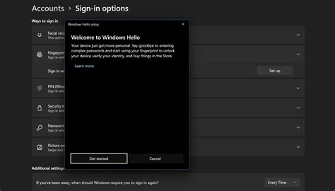 Image result for Set Up Windows Hello Fingerprint