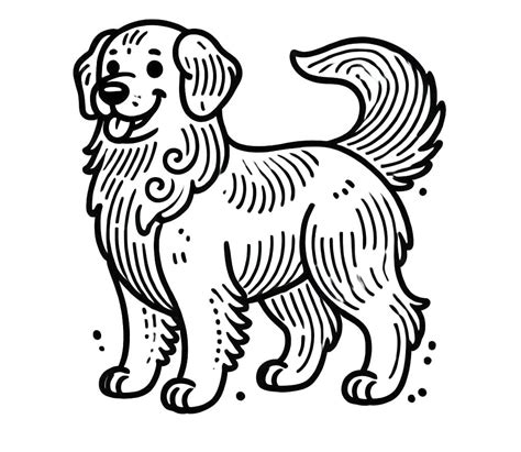 Golden Retriever coloring pages - ColoringLib