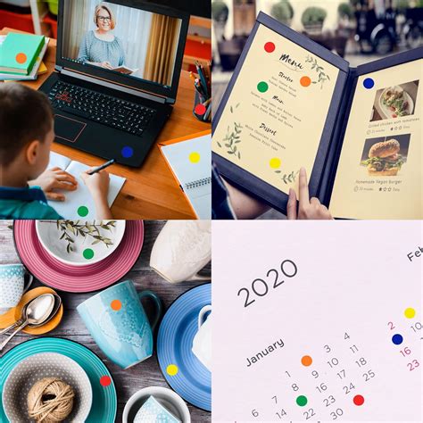 Buy Royal Green Round Stickers Labels dots Sticker 19mm 3/4 inch ...