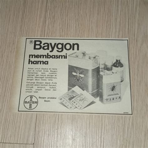 Jual Iklan Cetak Jadul Baygon Membasmi Hama - Kota Bandung - Kawan ...
