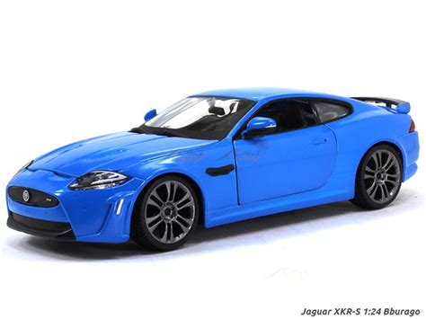 Jaguar XKR-S blue 1:24 Bburago diecast Scale Model car | Scale Arts India