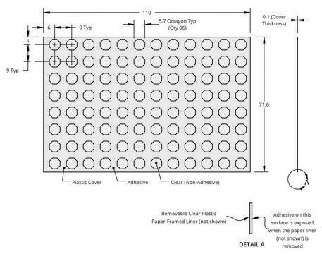 Grace Bio-Labs ProCrystal™ protein crystallization cover uncut, paper ...