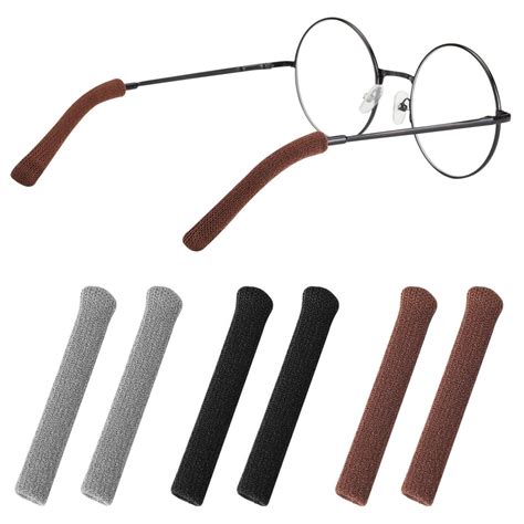 HASTHIP® 3 Pairs Anti-Slip Glasses Ear Grip, Soft Knitting Eyeglasses ...