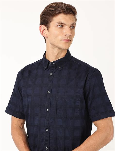 Buy Pure Cotton Checked Button Down Shirt at Marks & Spencer