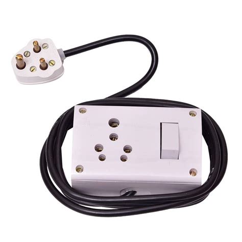 Buy Heavy Duty PVC Extension Board (2 in 1 15A &54) Socket and Switch ...