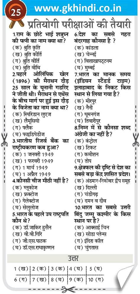 GK in Hindi : General Knowledge in Hindi Quiz 2018 Set 02 - GK in Hindi ...