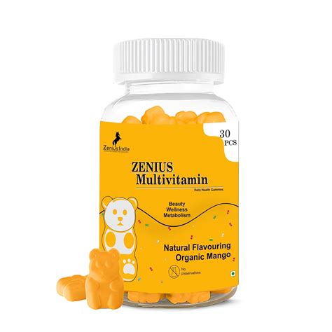 Zenius Multivitamin Gummies for Kids, Men & Women, for Beauty Wellness ...